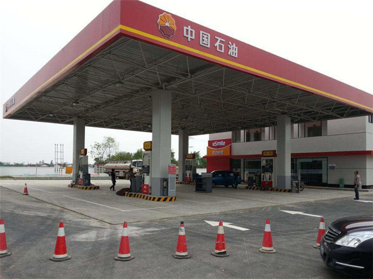 泉州加油站钢结构网架案例20
