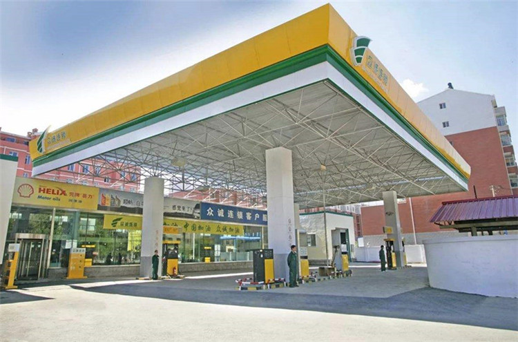 泉州加气站钢结构网架案例7